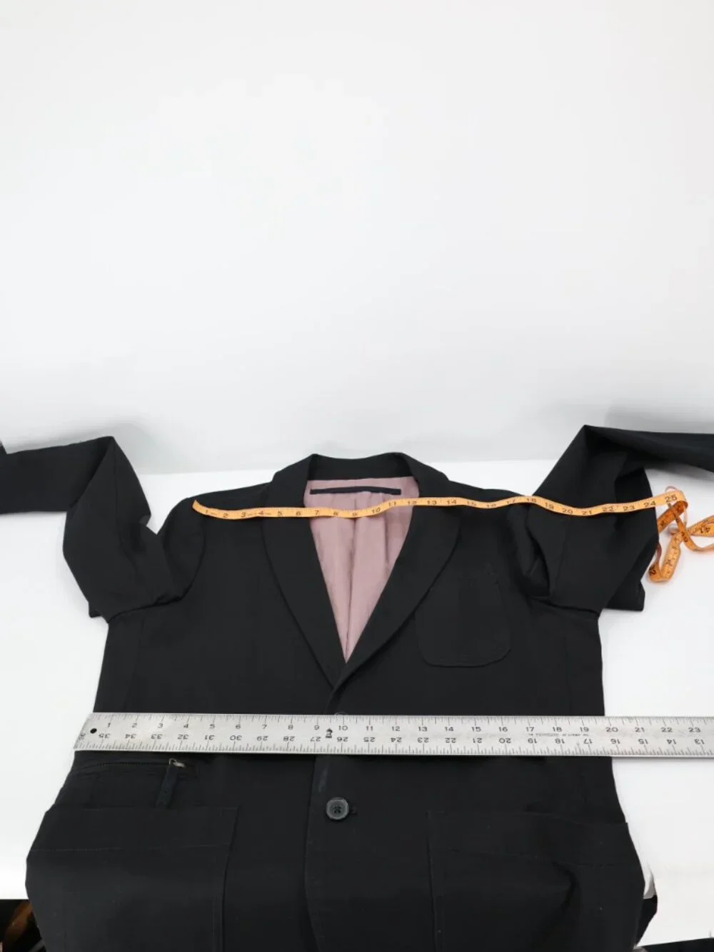 Diesel Sport Coat Mens Large Cotton black zip patch pockets casual blazer jacket
